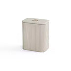 Cesto per la biancheria Joseph Joseph Tota Luxe 90L con separazione in bambù - Ecru