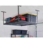 Scaffale portatutto da garage a soffitto 47"Lx47"Px28"A Argento