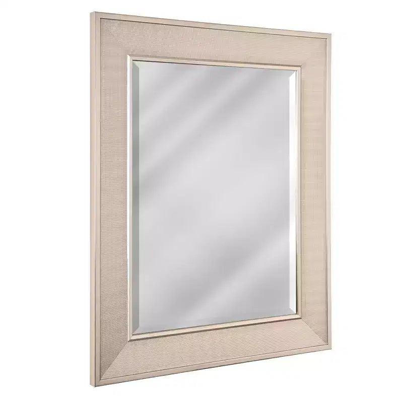Head West 18"x24" Pave Brushed Nickel Stylish Bathroom and Wall Mirror