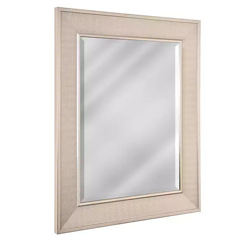 Head West 18"x24" Pave Brushed Nickel Stylish Bathroom and Wall Mirror