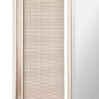 Specchio da parete e per bagno Pave in nichel spazzolato 18"x24" elegante