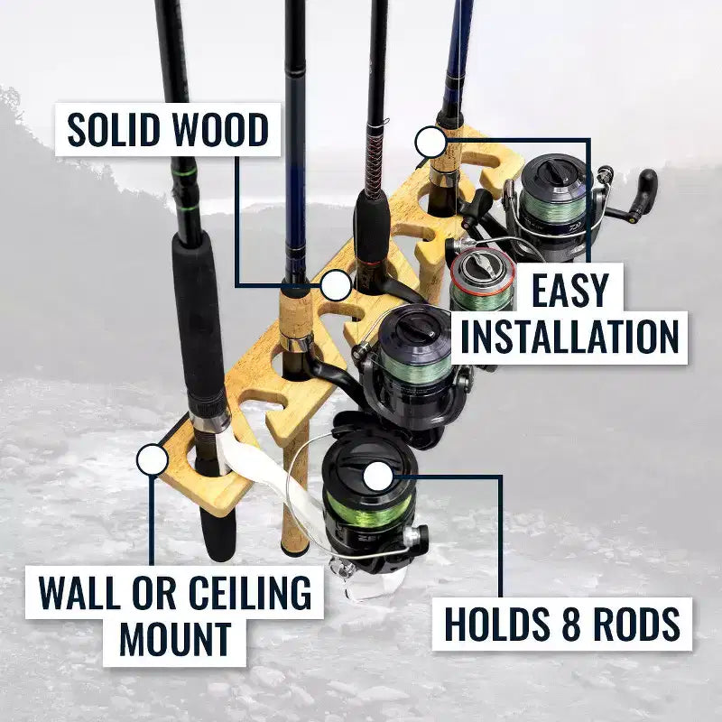StoreYourBoard Stillwater Porta Canne da Pesca | Contiene fino a 8 Canne