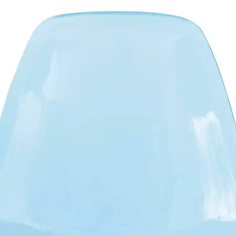 Cresco Sedie da pranzo moderne in acrilico (set da 4) Base cromata dorata Eiffel, Sedie d'accento eleganti per sale da pranzo e cucine contemporanee