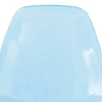 Cresco Sedie da pranzo moderne in acrilico (set da 4) Base cromata dorata Eiffel, Sedie d'accento eleganti per sale da pranzo e cucine contemporanee
