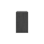 Comodino a 2 cassetti Candanew con porte di ricarica USB, grigio antracite