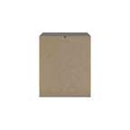 Comodino a 2 cassetti Candanew con porte di ricarica USB, grigio antracite