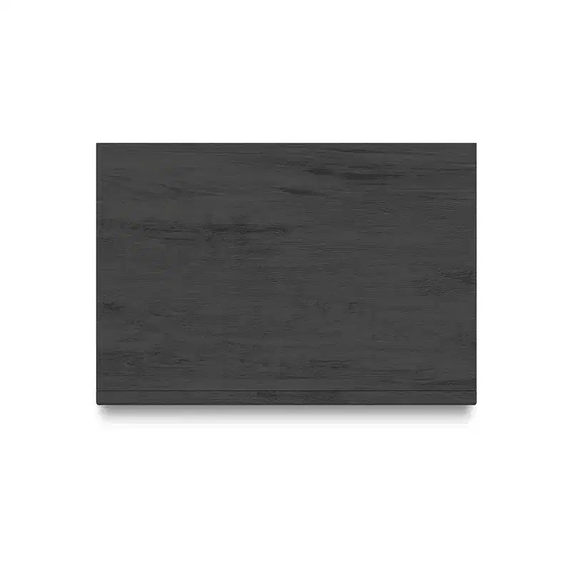 Comodino a 2 cassetti Candanew con porte di ricarica USB, grigio antracite