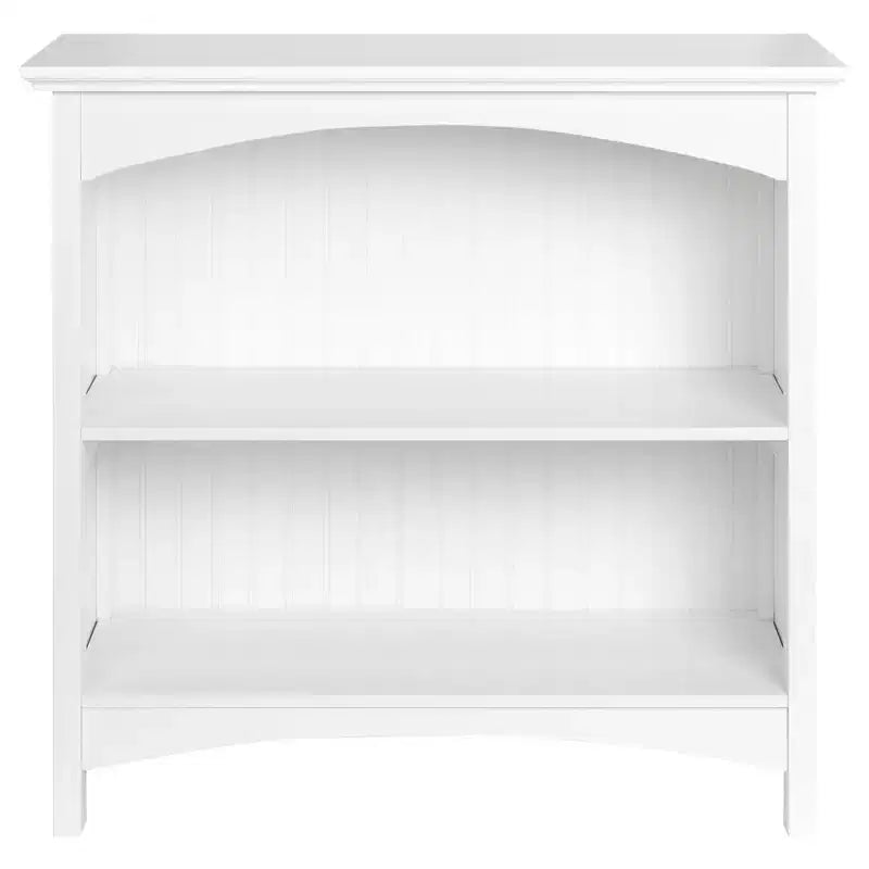 Libreria a 2 ripiani con 2 supporti ad arco, altezza 73,6 cm
