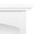 Libreria a 2 ripiani con 2 supporti ad arco, altezza 73,6 cm