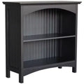 eHemco 2 Tier Storage Shelf Bookcase with 2 Arched Supports, 29 Inches Height