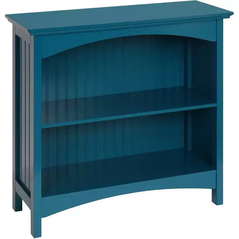 Libreria a 2 ripiani con 2 supporti ad arco, altezza 73,6 cm