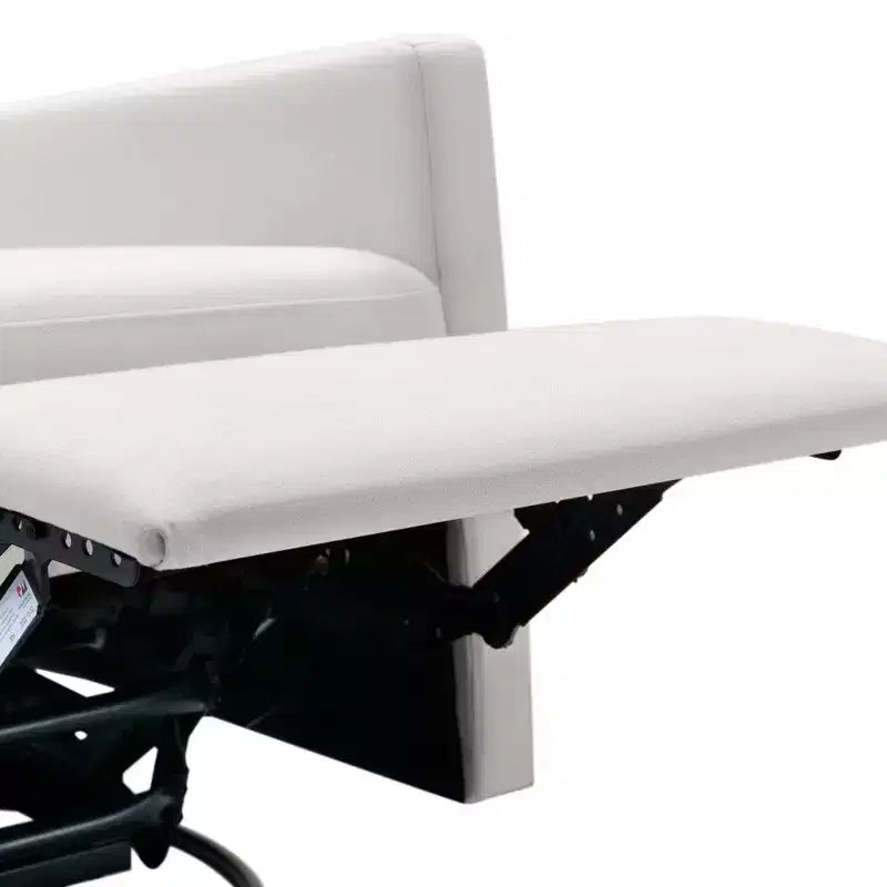 Poltrona girevole a dondolo da 25,5 W, sedia da vivaio con sedile imbottito moderno, sedia a dondolo per soggiorno e camera da letto