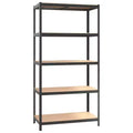 vidaXL 5-Tier Heavy-duty Shelf Steel&Engineered Wood, Gray