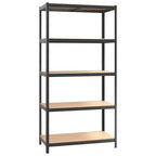 vidaXL 5-Tier Heavy-duty Shelf Steel&Engineered Wood, Gray