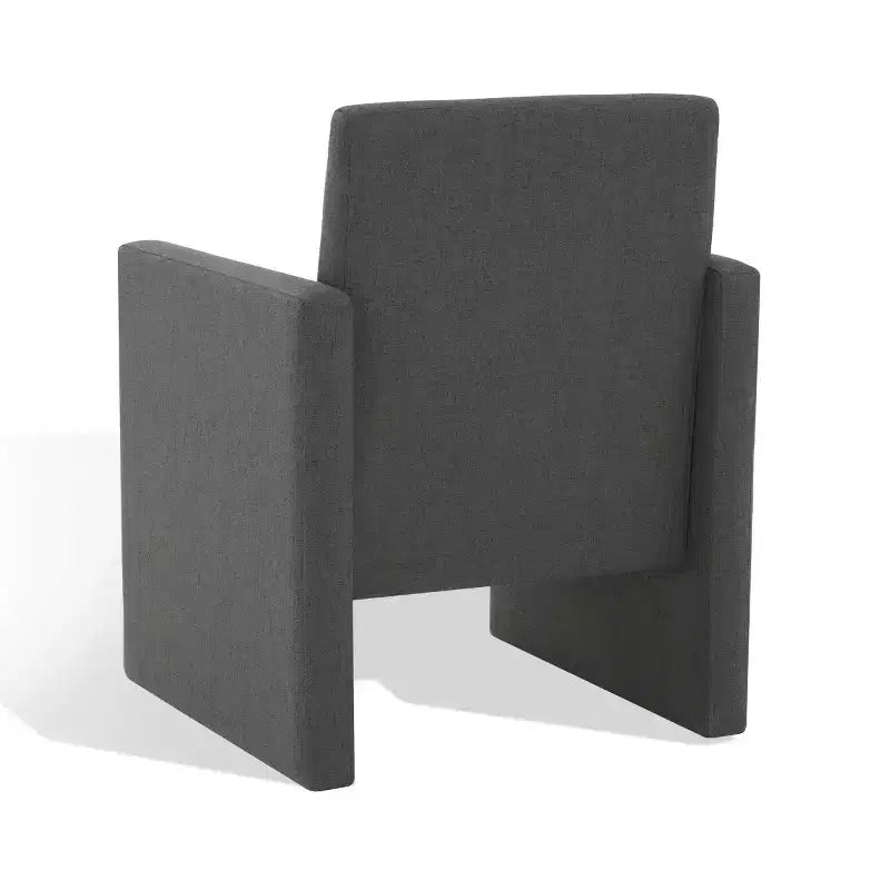 Sedia da pranzo Maisey in lino - Grigio antracite
