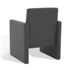 Sedia da pranzo Maisey in lino - Grigio antracite