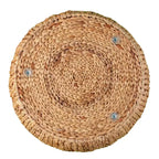 Tavolino rotondo in giacinto d'acqua - Naturale