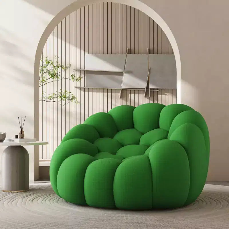 74.8 Divano a due posti moderno Bubble, divano imbottito a 2 posti in tessuto a rete 3D per soggiorno