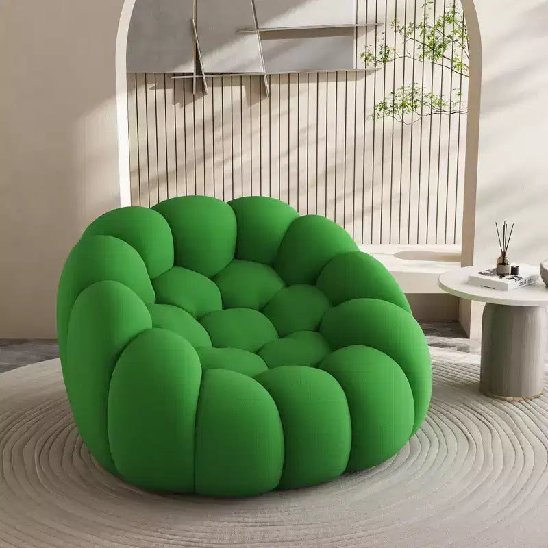 MAYEERTY 74.8 Modern Loveseat Bubble 2 Seater Upholstered Sofa Couch 3D Textile Mesh Fabric for Living Room