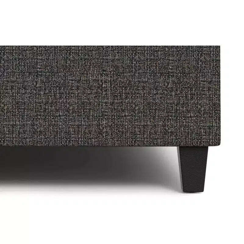 Elliot - Poggiapiedi contenitore quadrato ampio e transizionale, larghezza 101 cm