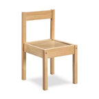Set di 3 pezzi Tavolo e Sedie per Bambini con Piano Lavagna in Legno Massello Finitura Naturale Durevole Include 2 Sedie