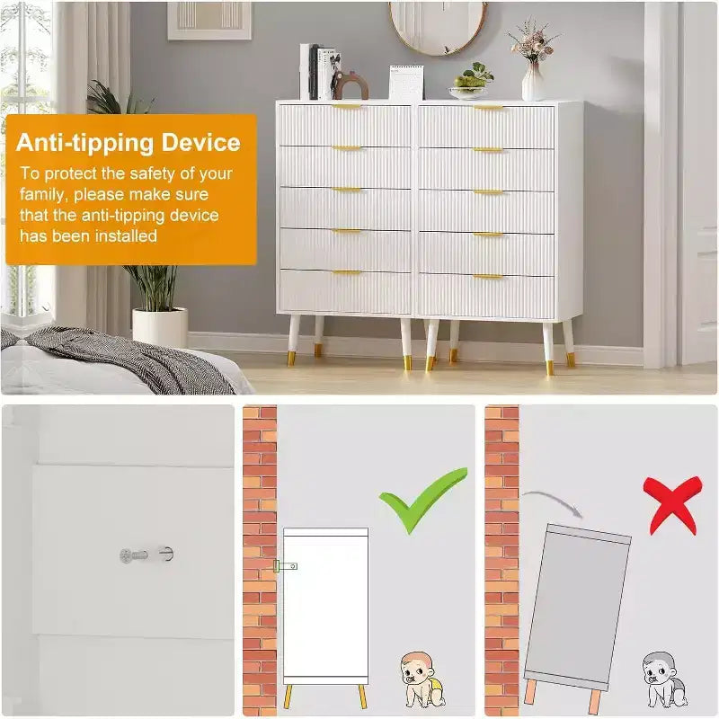 Cassettiera a 5 cassetti per camera da letto, Comodino a 5 cassetti, Unità di organizzazione per armadio con cassetti, Comodino piccolo scanalato per camera da letto