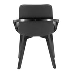Sedia Cosmo bambù nero/PU nero