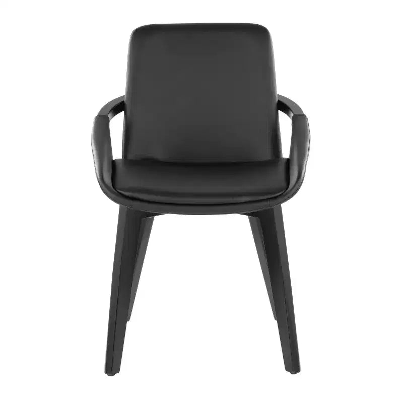 Sedia Cosmo bambù nero/PU nero
