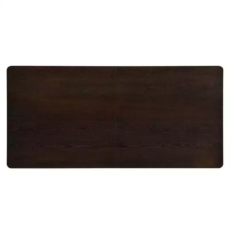 Tavolo da pranzo rettangolare oversize Eloise Modern 8 posti da 84" con base a piedistallo, marrone scuro