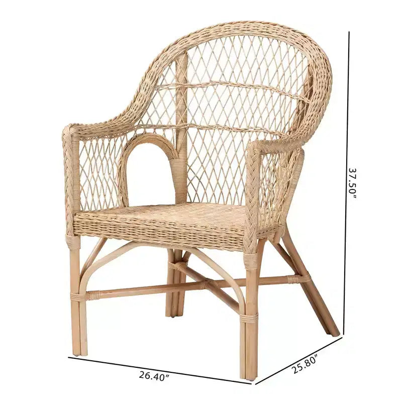 Poltrona in rattan Zaira naturale