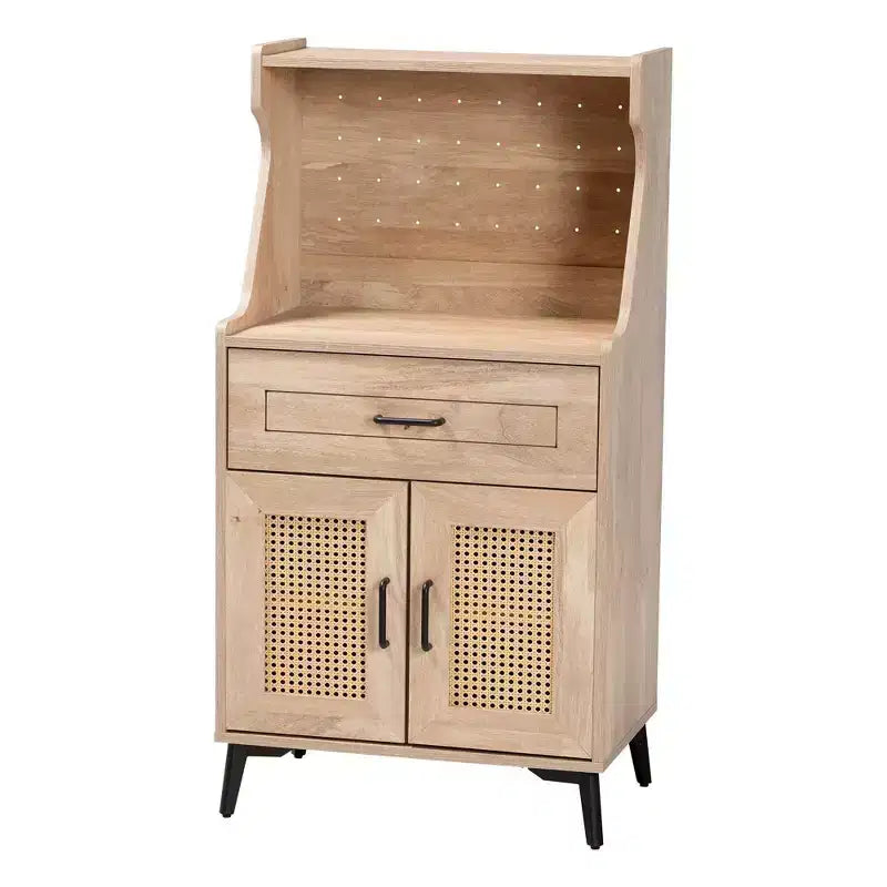 Mobile da cucina Pavone in legno rovere marrone/nero