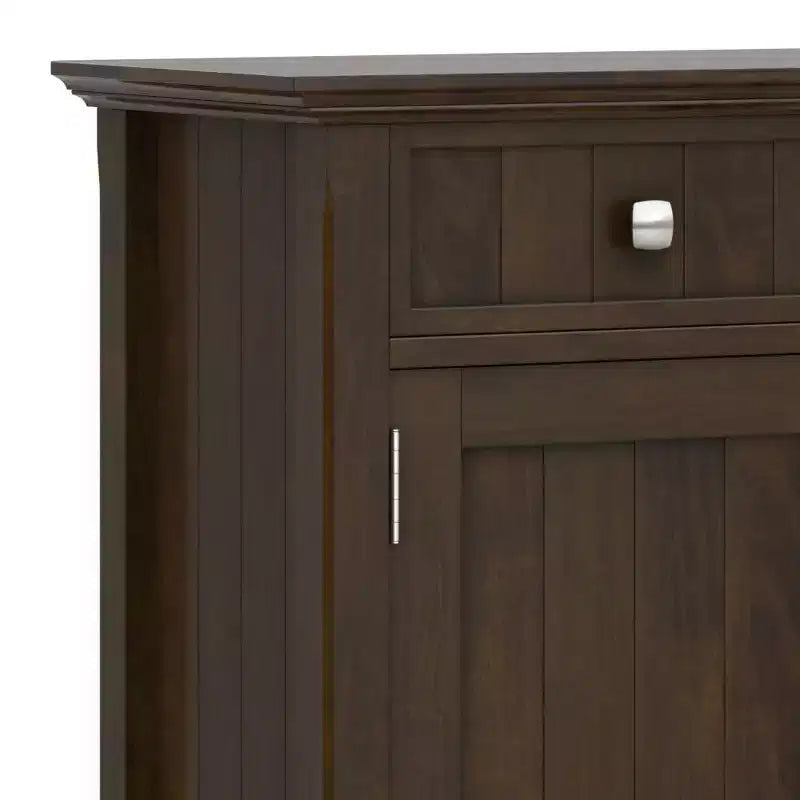 Mobile Contenitore Ingresso Ampio Normandy Marrone Castano: Stile Transizionale, 3 Cassetti, Struttura in Pino
