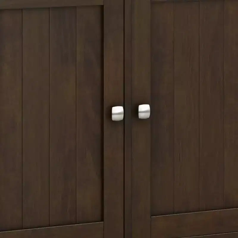 Mobile Contenitore Ingresso Ampio Normandy Marrone Castano: Stile Transizionale, 3 Cassetti, Struttura in Pino