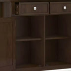 Mobile Contenitore Ingresso Ampio Normandy Marrone Castano: Stile Transizionale, 3 Cassetti, Struttura in Pino