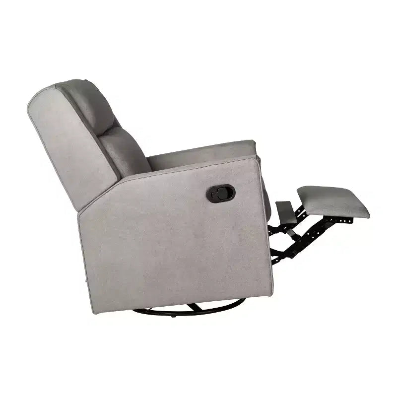 Poltrona reclinabile Cash Swivel Glider Rocker, con rotazione manuale a 360 gradi, perfetta per soggiorno, camera da letto o nursery