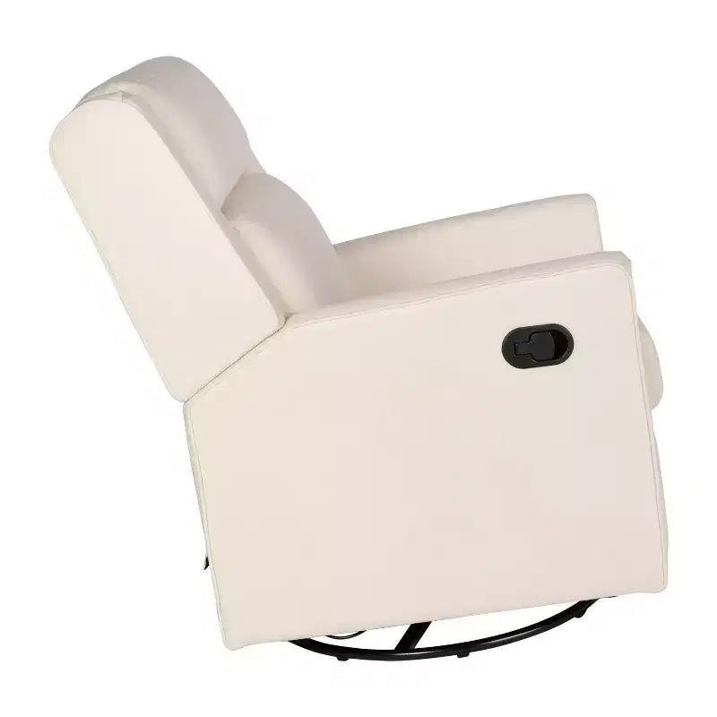 Poltrona reclinabile Cash Swivel Glider Rocker, con rotazione manuale a 360 gradi, perfetta per soggiorno, camera da letto o nursery