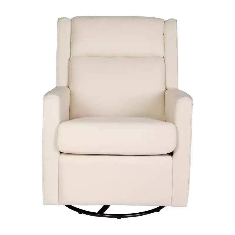 Poltrona reclinabile Cash Swivel Glider Rocker, con rotazione manuale a 360 gradi, perfetta per soggiorno, camera da letto o nursery
