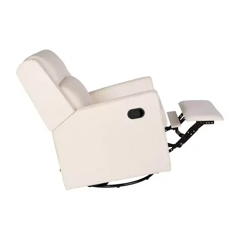 Poltrona reclinabile Cash Swivel Glider Rocker, con rotazione manuale a 360 gradi, perfetta per soggiorno, camera da letto o nursery