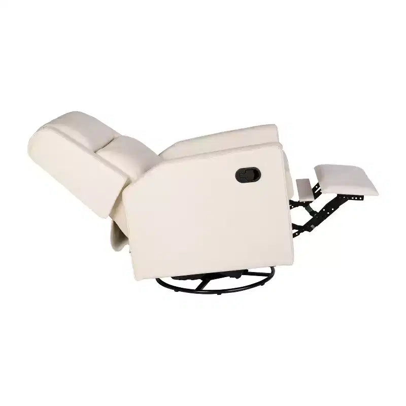 Poltrona reclinabile Cash Swivel Glider Rocker, con rotazione manuale a 360 gradi, perfetta per soggiorno, camera da letto o nursery