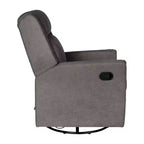 Poltrona reclinabile Cash Swivel Glider Rocker, con rotazione manuale a 360 gradi, perfetta per soggiorno, camera da letto o nursery