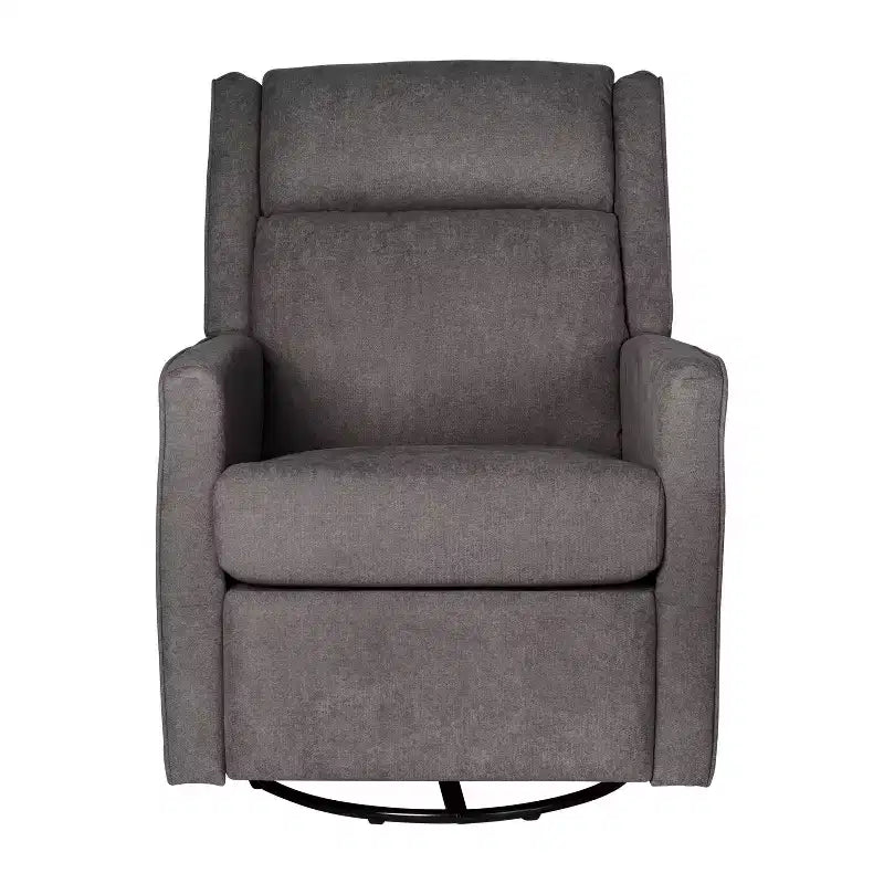 Poltrona reclinabile Cash Swivel Glider Rocker, con rotazione manuale a 360 gradi, perfetta per soggiorno, camera da letto o nursery