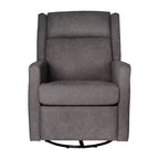 Poltrona reclinabile Cash Swivel Glider Rocker, con rotazione manuale a 360 gradi, perfetta per soggiorno, camera da letto o nursery