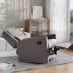 Poltrona reclinabile Cash Swivel Glider Rocker, con rotazione manuale a 360 gradi, perfetta per soggiorno, camera da letto o nursery