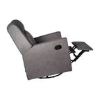 Poltrona reclinabile Cash Swivel Glider Rocker, con rotazione manuale a 360 gradi, perfetta per soggiorno, camera da letto o nursery