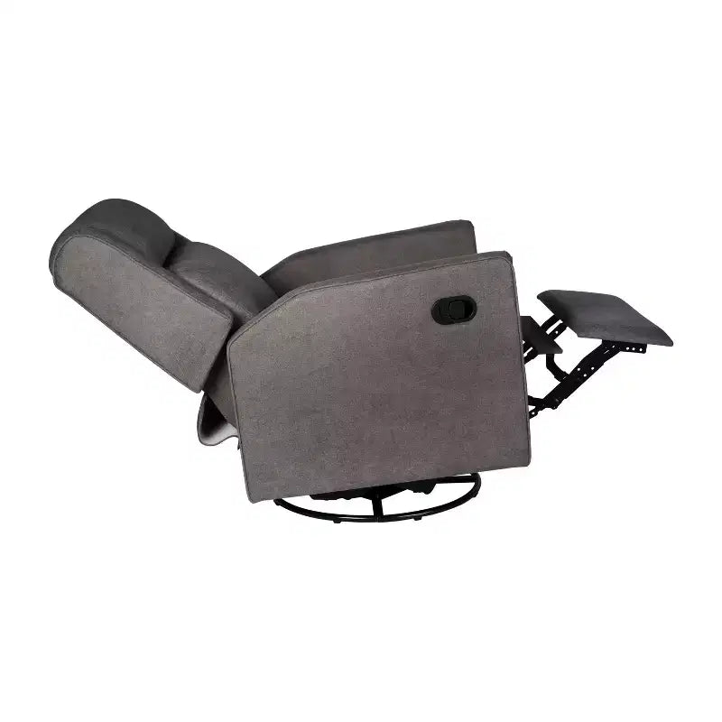 Poltrona reclinabile Cash Swivel Glider Rocker, con rotazione manuale a 360 gradi, perfetta per soggiorno, camera da letto o nursery