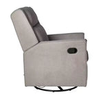 Poltrona reclinabile Cash Swivel Glider Rocker, con rotazione manuale a 360 gradi, perfetta per soggiorno, camera da letto o nursery