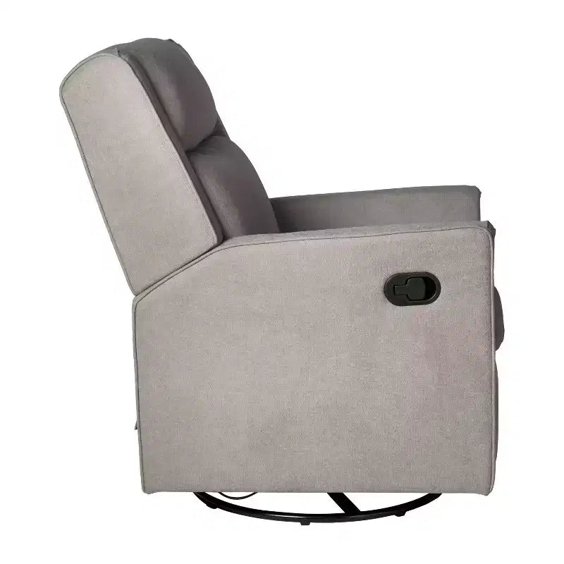 Poltrona reclinabile Cash Swivel Glider Rocker, con rotazione manuale a 360 gradi, perfetta per soggiorno, camera da letto o nursery