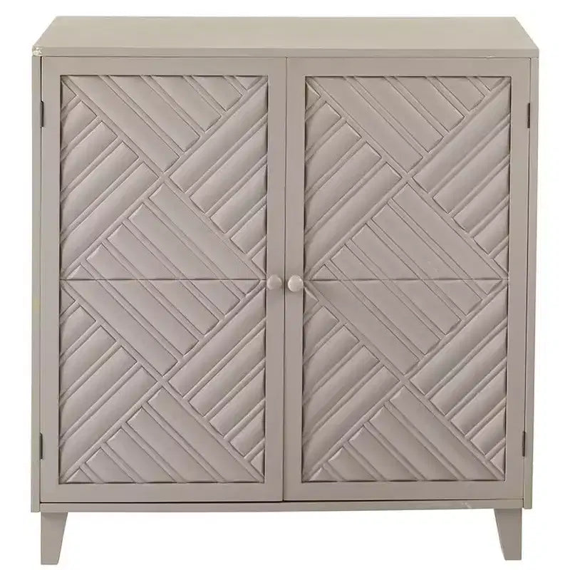 Mobiletto a 2 ante The Lakeside Collection con motivo a spina di pesce