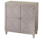 Mobiletto a 2 ante The Lakeside Collection con motivo a spina di pesce