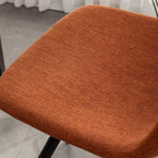 Sgabelli da bar Porth Fabric Kitchen 28,25, arancioni, set da 2